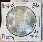 * 1881 S * BU MS++ FROSTY MINT LUSTER ALL ORIGINAL MORGAN SILVER DOLLAR #C25
