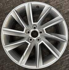 * 17" GENUINE SKODA KAMIQ SCALA ALLOY WHEEL RIM 6.5J ET40 657601025D SILVER