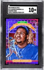 2020 Donruss Optic #14 Vladimir Guerrero Jr. DK SGC 10 Purple Pandora Prizm /99