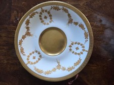 Limoges France Gold Raised Dessert Plate