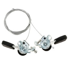 Black Aluminum Friction Thumb Shifter With Brake Cable For Bikes Black Aluminum Friction Thumb Shifter With Brake Cable For Bikes