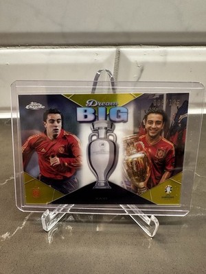 2024 Topps Chrome UEFA Euro Dream Big Xavi Hernandez #DB-6 Yellow Refractor /125