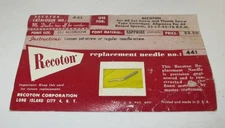 Recoton 441 All Groove Sapphire Needle for Players See Photo for List