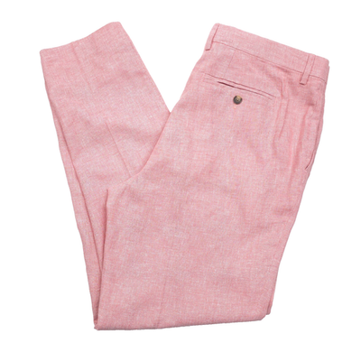 $260 Ted Baker Light Pink Slim Fit Cotton & Linen Suit Pants Mens Size 36R  | eBay