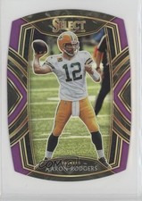 2020 Panini Select Club Level Purple Prizm Die-Cut Aaron Rodgers #212 12hl