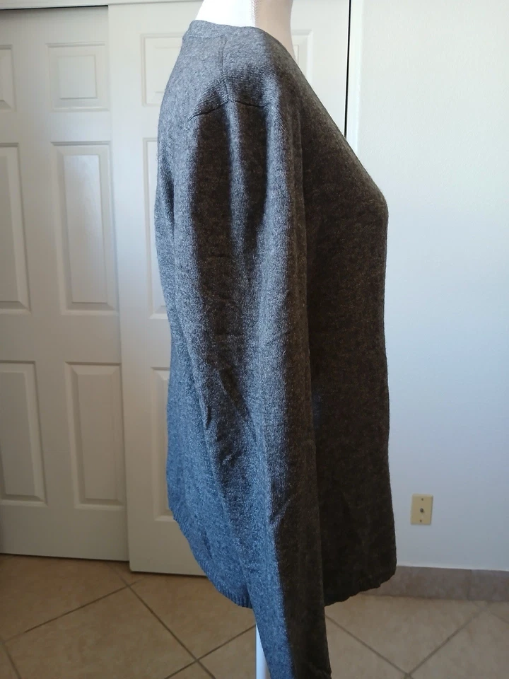 Suéter Maria Di Ripabianca Mujer Cárdigan Cachemir Gris Cuello en V Manga Larga 10 Foto 4 de 4