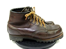 VTG Red Wing Shoes Boots Mens 7.5? Lace Up Leather Work Boots Utility Western