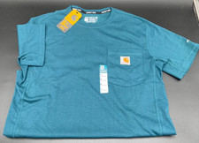 NEW Carhartt Force Relaxed Fit Midweight SS Pocket Tee T-Shirt Size Small Green