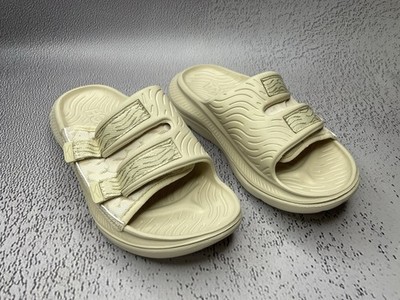 HOKA ONE ORA Damen LUXE Shifting Sand Sandalen Recovery Slides Größe W 6