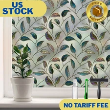 Window Privacy Film Frosted Glass Static Cling UV Sun-S166, 29.5'' x 118.1''