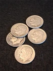 Picker's Bag of x5 CIRC MIXED DATE 90% Silver ROOSEVELT DIMES         #MF-1249