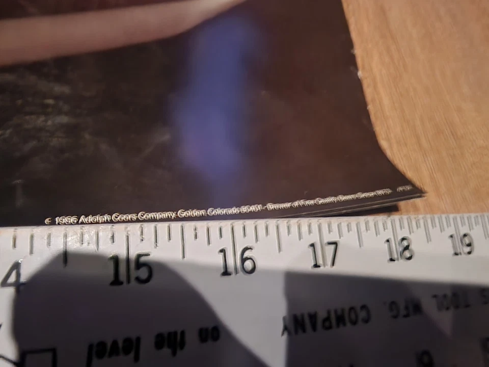 Vintage NASCAR Coors Beer Poster Bill Elliott 1986 Ford Racing Thunderbird Race - Image 4 of 4