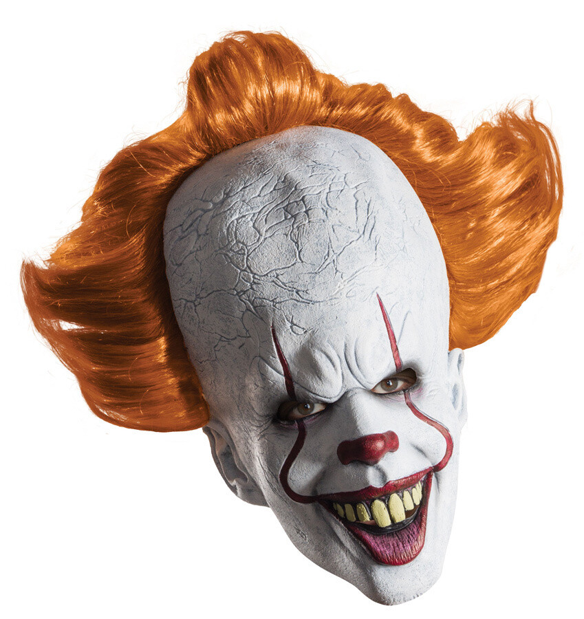 Rubies It 2017 Pennywise The Clown Máscara De Techo Con Peluca 061RU03