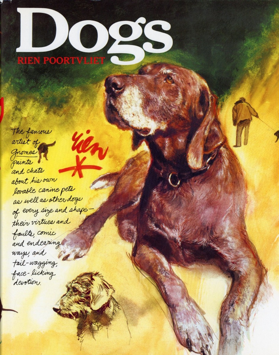 Dogs by Rien Poortvliet (1996, Hardcover, Reprint) VERY GOOD