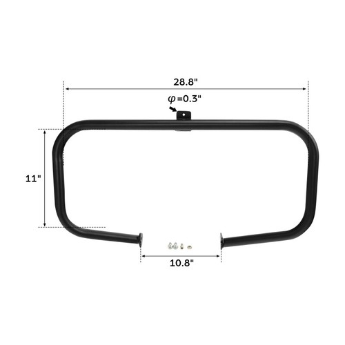 Engine Guard Highway Bar Footpegs Long Pegs Mount Fit For Harley Road King 97-08 - Picture 12 of 12