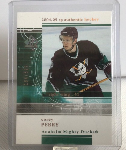 2004-2005 SP Authentic Corey Perry Redemption Rookie #134/399