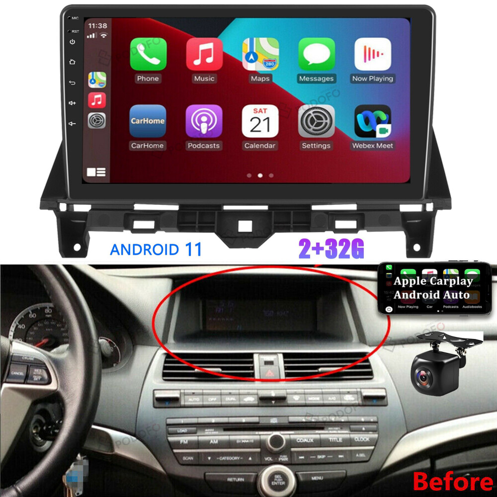 For 2008-2013 Honda Accord Carplay Car Stereo Gps Radio 2+32G