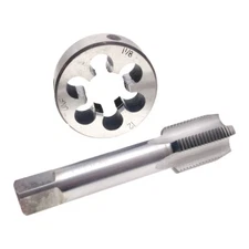 1-1/8-12 Tap and Die Set RH Right Hand 1-1/8 x 12 Thread Round 1-1/8"-12