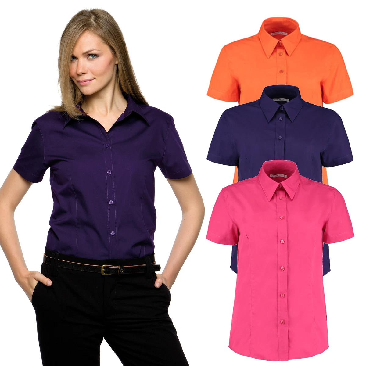 Short sleeve formal shirts cheap ladies