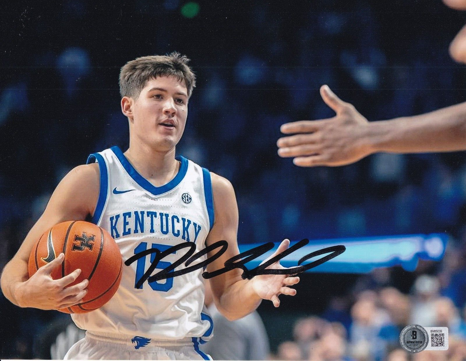 REED SHEPPARD signed (KENTUCKY WILDCATS) Basketball 8X10 photo BECKETT BM85039 