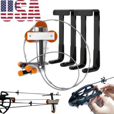 Archery Compound Press 2 Quad Limb Brackets Bowstring Replacement Tool Portable 