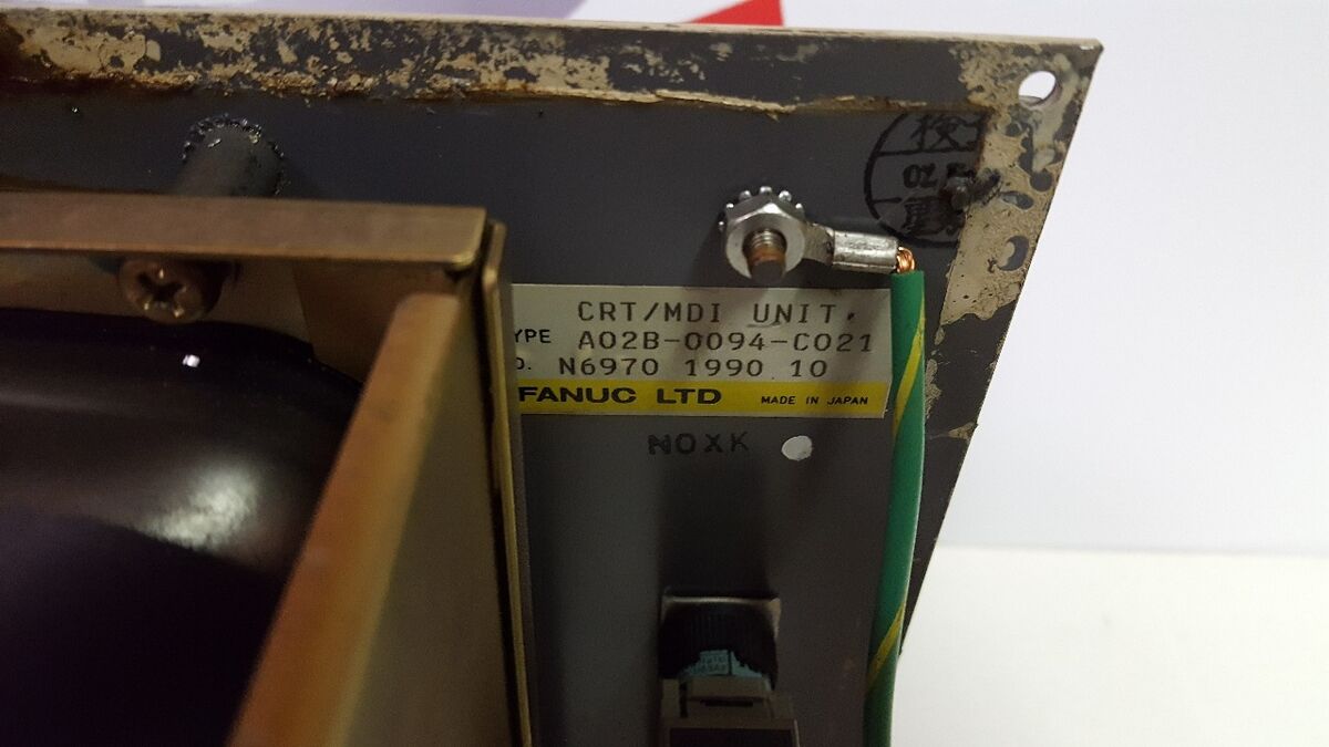 GE Fanuc CRT/MDI Unit Series 15-M A02B-0094-C021 GE Fanuc CRT/MDI Unit Series 15-M A02B-0094-C021