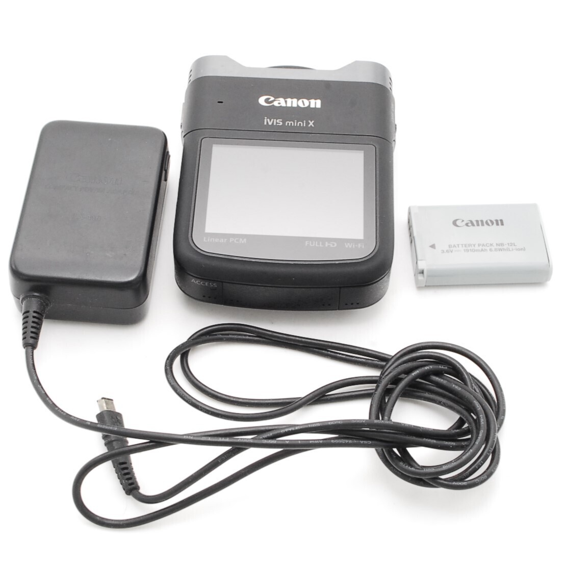 Canon iVIS mini X 本体とUSBケーブル Canon IVIS MINI X Canon iVIS mini X 本体とUSBケーブル