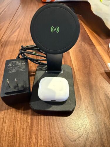 Mophie Snap+ 15W Fast Charge Wireless Charging Stand with MagSafe Black