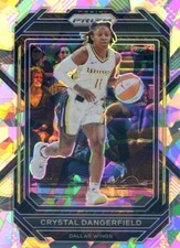 2023 Panini Prizm WNBA CRYSTAL DANGERFIELD #29 CRACKED ICE PRIZM WINGS