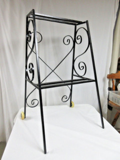Vending Machine Stand Holds 4 Gumball Machines/Wrought Iron Vintage 1950s