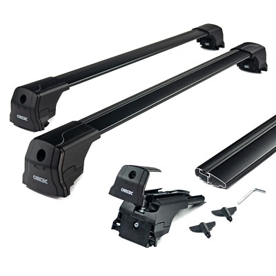für Hyundai Kona 2017-2023 Dachgepäck Dachträger Aluminium Schwarz
