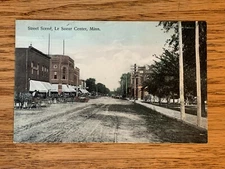 Minnesota, MN, Le Sueur Center, Street Scene, City Drug, Horses, PM ca 1905