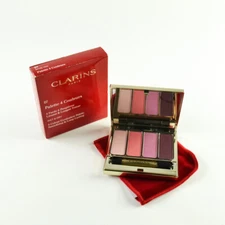 Clarins 4 Colour Wet & Dry Eyeshadow Palette 07 Lovely Rose - Size 6.9g / 0.2 Oz