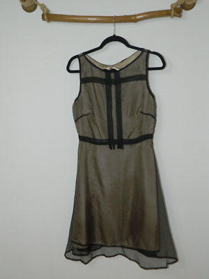 leon max limited edition silk dress Leon Max Silk Sheer Dress Limited Edition Burnt Orange Festival Artwear