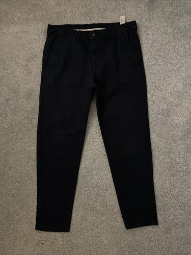 Zara Man Chinos Trousers Pants Black Zip Fly 32”x26” Cotton Stretch | eBay