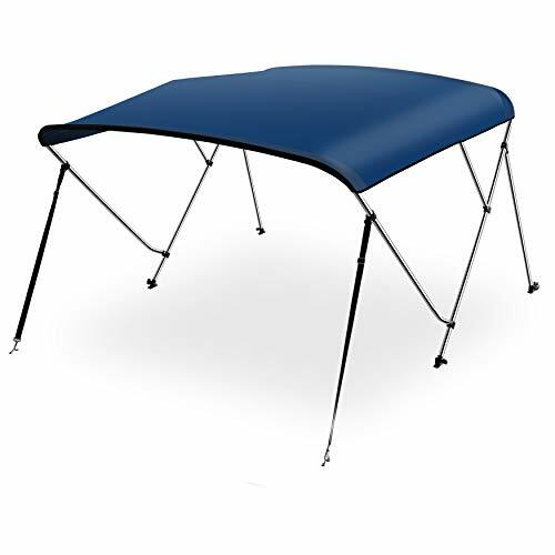 SereneLife SLBT3NAV542 Waterproof Boat Bimini Top Cover-54-60 W 3 Bow Bimini Top - Picture 1 of 1