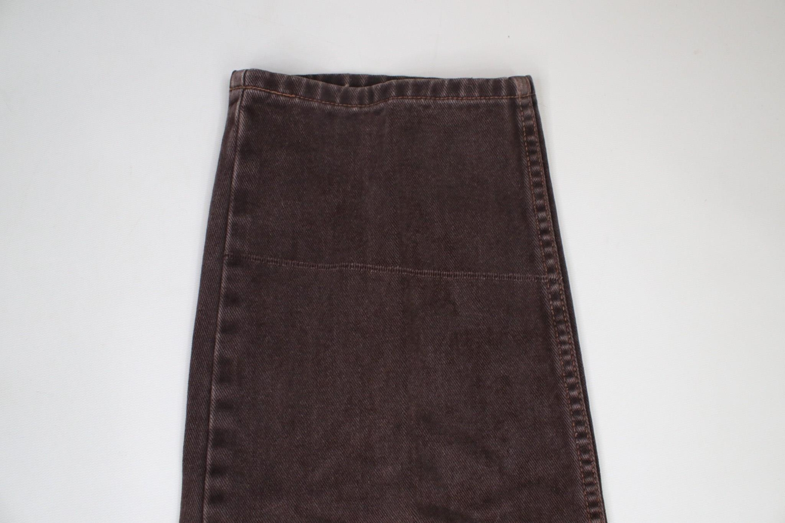 Vtg 90s Streetwear Mens 38x31 Distressed Relaxed Tapered Leg Denim Jeans Brown