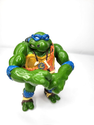 Vintage TMNT Leonardo Cave Turtle Caveman Ninja Turtles Playmates Toys 1992