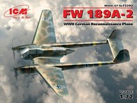 Fw 189A-2 Wwii Deutsches AufkläRungsflugzeug 1:72 Plastikmodellbausatz Icm