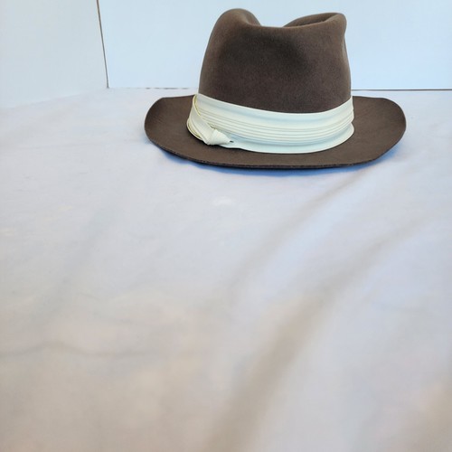 Vintage Brown Fedora Hat Botany 500 Size M Medium - Picture 3 of 14