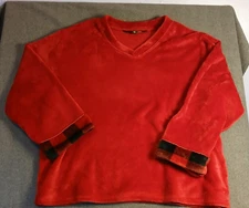 Soft and Cozy Company PJ top- Size 3XL Warm and Comfy-Red