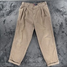 Polo Ralph Lauren Vintage Tan Corduroy Pants Men 34x31 Prep 90's Y2K