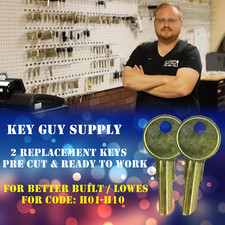 H01-H10 KEY,  New keys for Lows Kobalt B. bui...