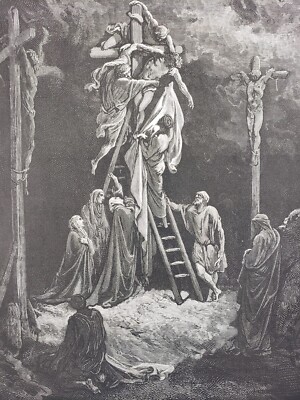 Gustave Doré Engraving Art | Ultra Rare 1st Ed. 1866 | Jesus