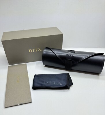 DITA SUNGLASSES EYEGLASSES OLD STYLE CASE W/BOX CLOTH BOOKLET NEW AUTHENTIC