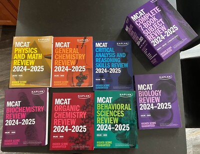 Kaplan MCAT Complete 7-Book Subject Review 2024-2025, Set, Test Prep