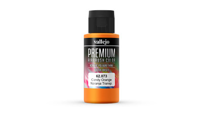 (166,67 /1l) Premium Color Vallejo 62073 Candy Orange 60ml Airbrush Farbe