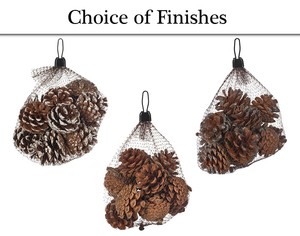 Download Net Bag Of 12 Glitter Pine Or Fir Cones For Christmas Crafts Ebay PSD Mockup Templates