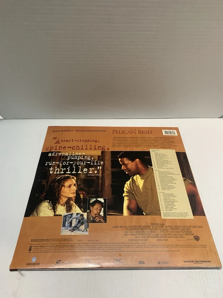Laserdisc {O} * The Pelican Brief * Julia Roberts Denzel Washington Widescreen — 第 2/2 张图片
