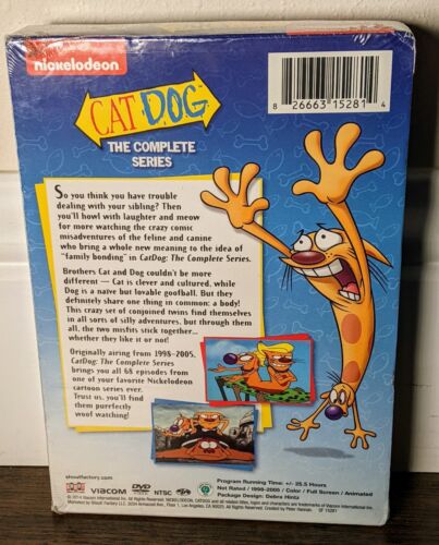 CatDog The Complete Series DVD 12-Disk Set Nickelodeon TV Show Cartoon Cat Dog - Imagen 2 de 3
